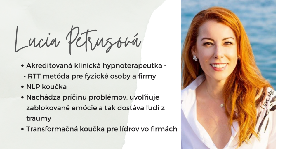Lucia Petrusova hypnoterapeutka a NLP kouc